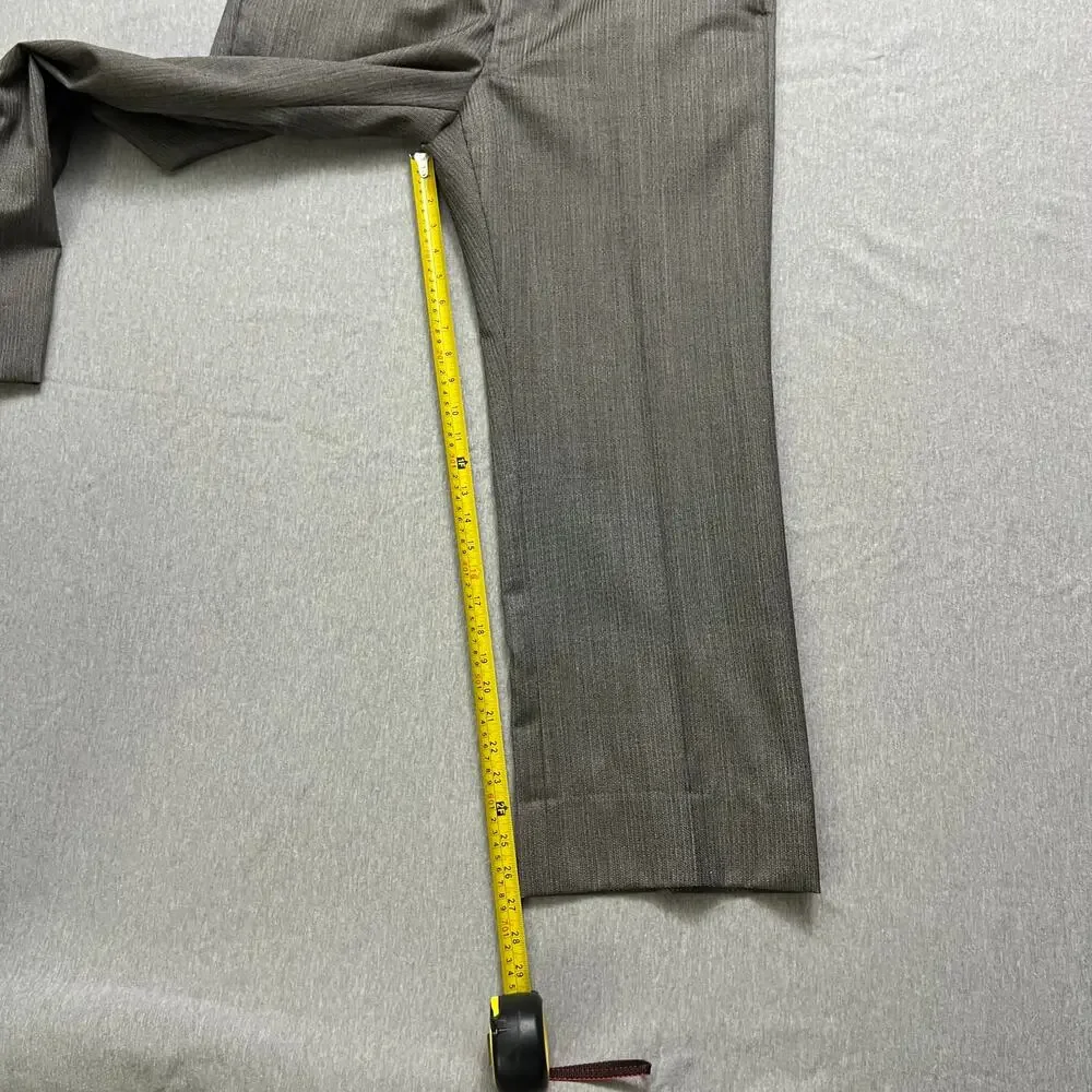 Vintage Zachary All 2PC Suit Blazer Men Gray High Rise Baggy Straight Leg